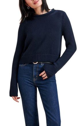 La Ligne Solid Mini Marina Sweater in Navy at Nordstrom, Size X-Large