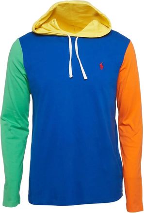Ralph Lauren Felpa con cappuccio e logo in cotone - Blue