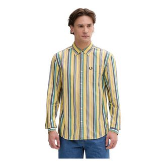 Fred Perry Overhemden, Heren, Veelkleurig, M, Casual Shirts