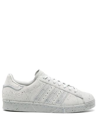Yohji Yamamoto Superstar exposed-seam suede sneakers - Grey