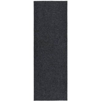 vidaXL Vidaxl - Alfombra de pasillo atrapa suciedad 100x300 cm gris antracita