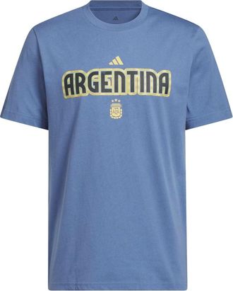 adidas World Cup 26 Argentina Home Graphic T-Shirt Crew Blue KG3078
