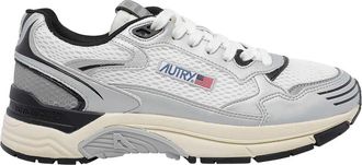 Autry White And Blue Hyperway Sneakers