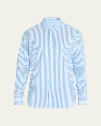 Bergdorf Goodman Mens Striped Cotton Button-Down Shirt