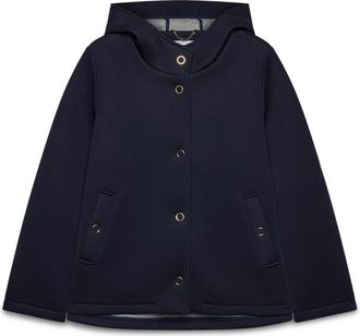 Fiorella Rubino Hooded Scuba Jacket - Dames - Zomerjassen - Blauw - 5XL - Polyester - Jassen