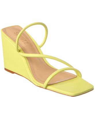 Schutz Schutz Kiki Leather Wedge Sandal