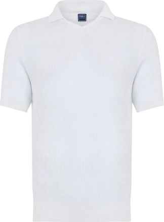 Fedeli Polo met korte mouwen - Heren - Polos - Wit - L - Katoen - Tops