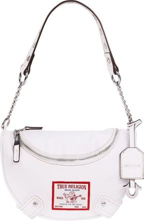 True Religion Chain Handle Denim Hobo in White at Nordstrom