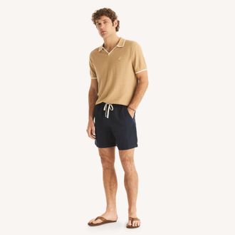 Nautica Mens 7 Linen Pull-On Shorts