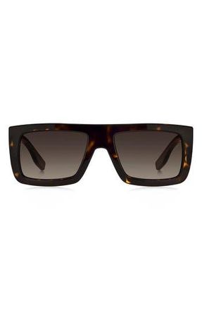 Marc Jacobs 53mm Gradient Rectangular Sunglasses in Havana/Brown Sf at Nordstrom Rack
