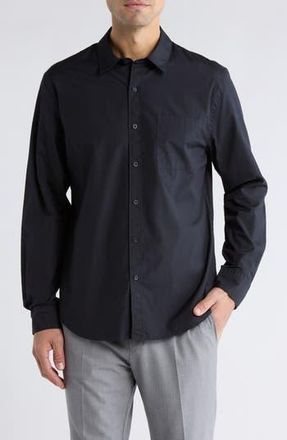 Vince Poplin Long Sleeve Classic Fit Button-Up Shirt in Coastal at Nordstrom Rack, Size Xx-Large