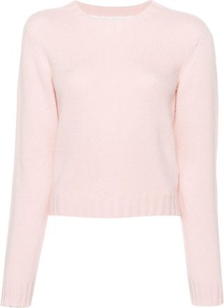 Palm Angels curved-logo wool-blend jumper - women - Polyamide/Wool - S - Pink