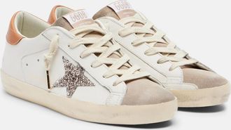 Golden Goose Super-Star glitter leather sneakers