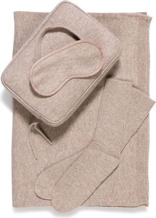 Sofiacashmere 4-Piece Travel Set in Oatmeal at Nordstrom