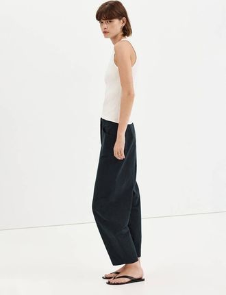 Mango Pantaloni balloon vita alta navy - Donna - 38 - MANGO