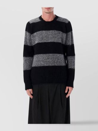 Howlin striped ribbed wool relaxed-fit jumper