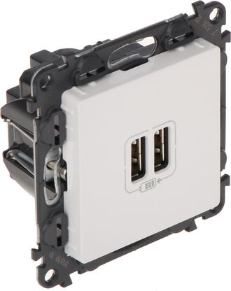 OEM Le-753112 Valena Life Toma De Carga Con 2 Puertos Usb 2.4a/5v Legrand