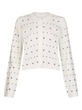 Liu Jo Cardigan with studs - White