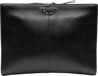 Balenciaga Black Leather Clutch Bag (Pre-Owned)