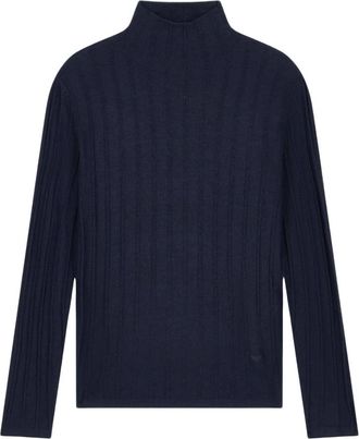Emporio Armani Lupetto Costa - Heren - Coltruien - Blauw - M - Truien & Vesten