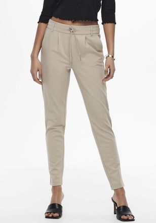Only Jogger Pants ONLY ONLPOPTRASH LIFE EASY COL PANT PNT NOOS, Damen, Gr. S (36), L&auml;nge 34, pure cashmere, Milano Rib, Obermaterial: 63% Viskose, 32% Nylo