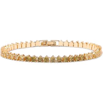 Brook & York Isabella Birthstone Tennis Bracelet in Gold-Aug at Nordstrom