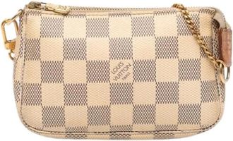 Louis Vuitton Pre-owned Mini Pochette Accessoires - Dames - Vintage Mini Tas - Beige - ONE Size - Vintage