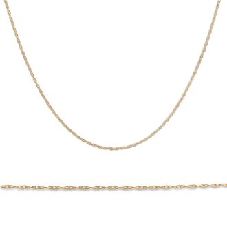 Pompeii3 Solid 10k Yellow Gold 18 Dainty Chain With Spring Ring