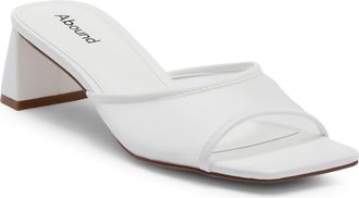 Abound Jenny Mule Sandal in White Eggshell at Nordstrom Rack, Size 7.5