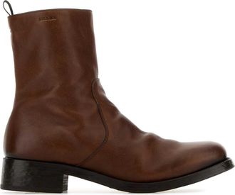 Prada Brown Leather Boots