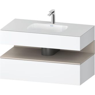 Duravit Qatego Lavabo Encastrado Con Base De Lavabo Consola, - Duravit