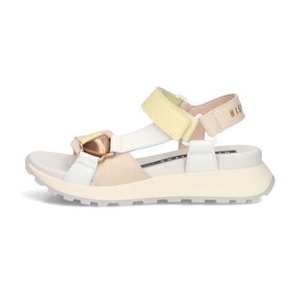 Hispanitas Chv264807 Platte Sandaal - Dames - Schoenen - Beige - Maat: 38 EU Leer