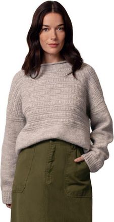 Celtic & Co. British Heritage Gansey Sweater in Undyed Taupe at Nordstrom, Size X-Large