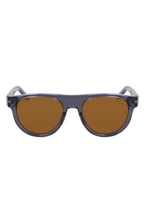 Nike Crescent III 54mm Round Sunglasses in Smoke /Amber at Nordstrom Rack