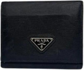 Prada Pre-owned Wallets, female, Black, Size: ONE SIZE Pre-owned Vintage Wallet