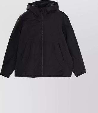Veilance hooded long sleeve jacket two front pockets