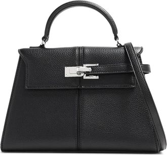 JW PEI Elise shopper met logodetail - Zwart