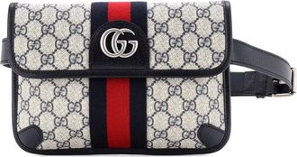 Gucci Marsupio Ophidia GG in tela cerata e pelle - Blu