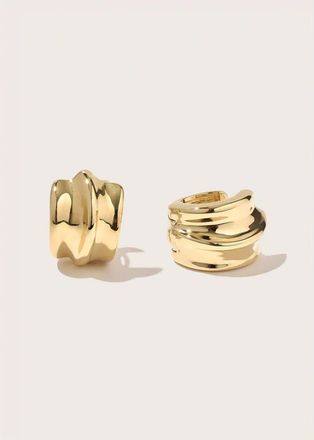 Otiumberg 14kt Gold Wave Twist Small Hoops in Yellow Toned Gold at Nordstrom