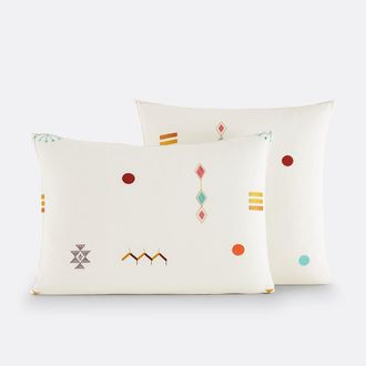 La Redoute Interieurs Geborduurde kussensloop, vintage katoen, Imani