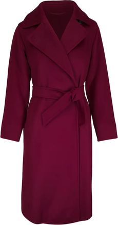 Max Mara Manuela notched-lapel coat - Red