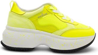 Hogan Ladies Green Sneakers, US Size 8.5