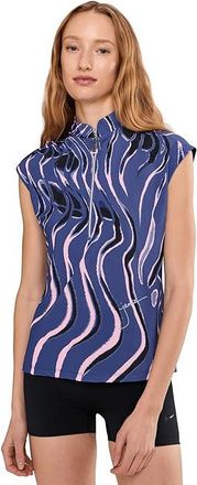 Jamie Sadock Whirlwind Print Polo Womens Clothing Slate Purple : 2XL, Polyester/Spandex