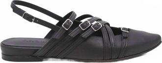 I.N.K. Shoes Womens Piuma Pointed Toe Flats In Nero