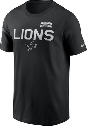 Nike Detroit Lions Salute to Service Sideline Nike Mens Dri-FIT NFL T-Shirt in Black | 02ET00AA2B-NKC