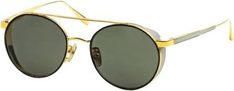 Linda Farrow Sunglasses, unisex, Yellow, Size: 52 MM Conor Sunglasses