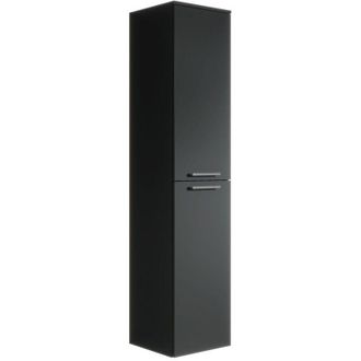 Badplaats Badplaats - Mobiletto del bagno Saturnus 130 cm Grigio Cemento - Mobiletto armadietto