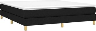 vidaXL Box Spring Bed Frame Black Super King Fabric (UK/IE/FI/NO only) vidaXL