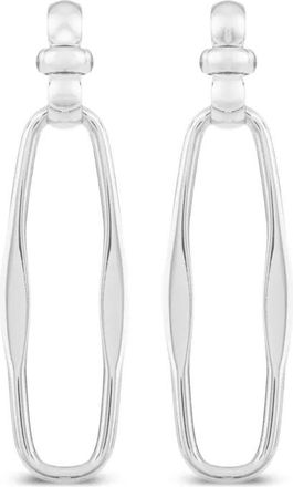 Federica Tosi Sylvie silver oval-pendant earrings