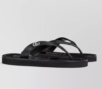 Gucci sandals double g low cut flat sole
